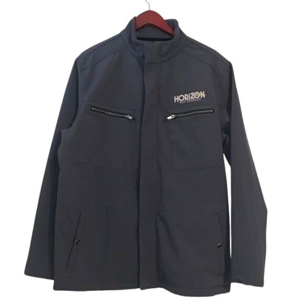 Ogio Mens Softshell Jacket L Horizon Nut Company Logo